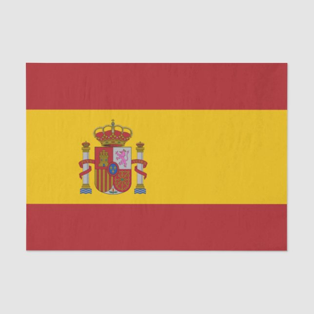 Papel De Seda Bandeira da Espanha (Frente )