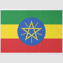 Papel De Seda Bandeira da Etiópia