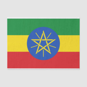 Papel De Seda Bandeira da Etiópia
