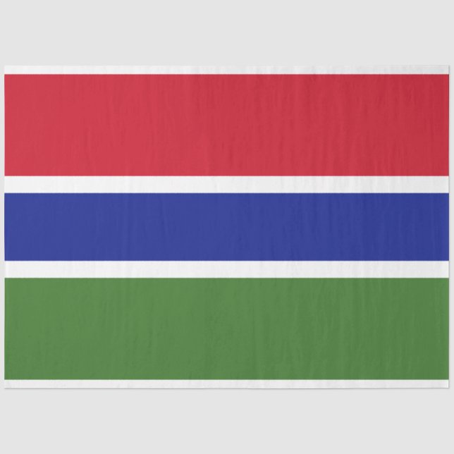 Papel De Seda Bandeira da Gâmbia (Frente )