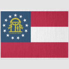 Papel De Seda Bandeira da Geórgia (Estado dos EUA)
