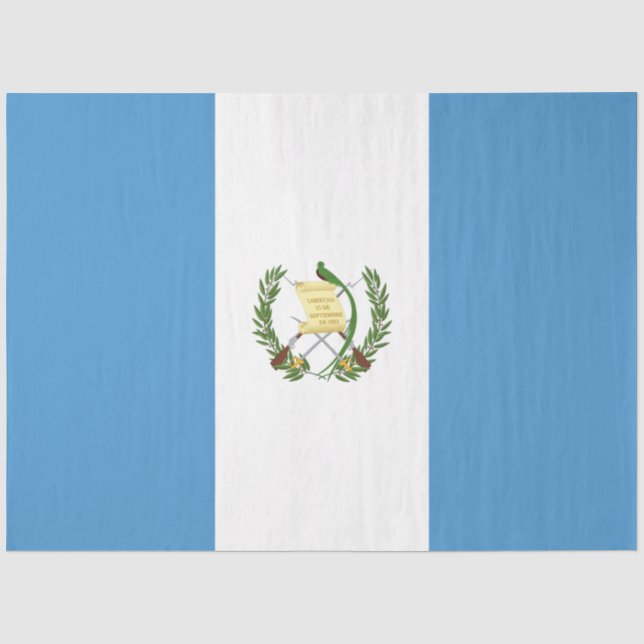 Papel De Seda Bandeira da Guatemala (Frente )