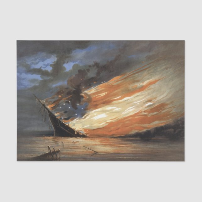 Papel De Seda Bandeira da Guerra Civil Rebelde no Fogo da bandei (Frente )