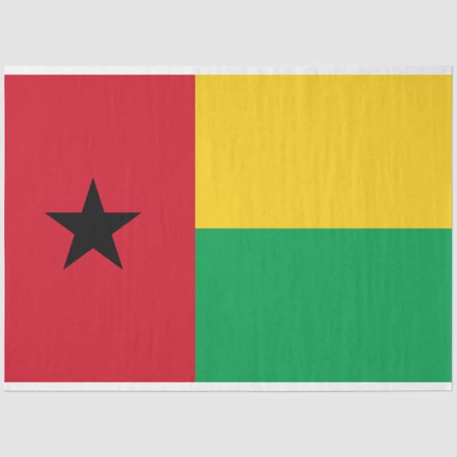 Papel De Seda Bandeira da Guiné-Bissau (Frente )