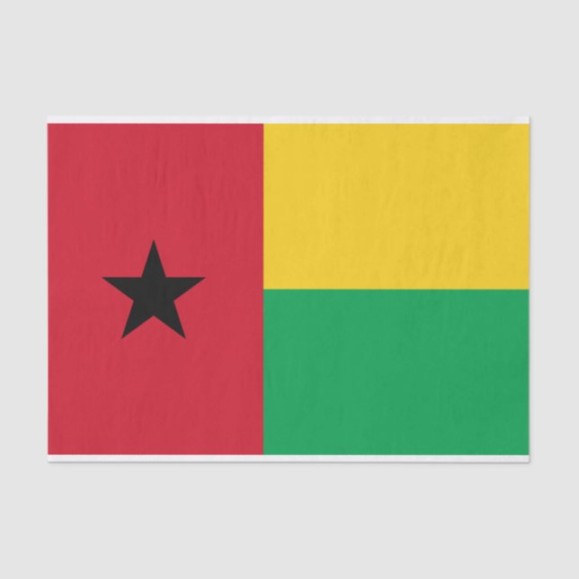Papel De Seda Bandeira da Guiné-Bissau (Frente )