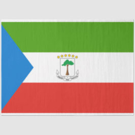 Papel De Seda Bandeira da Guiné Equatorial (África)
