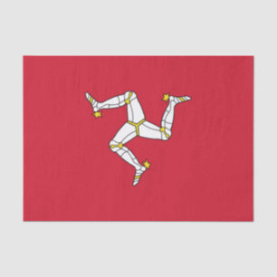 Papel De Seda Bandeira da Ilha de Man