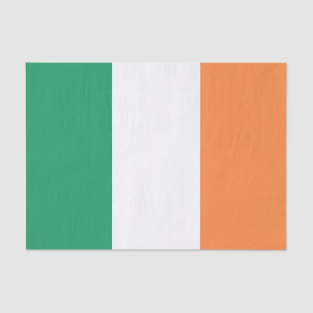 Papel De Seda Bandeira da Irlanda (Frente )