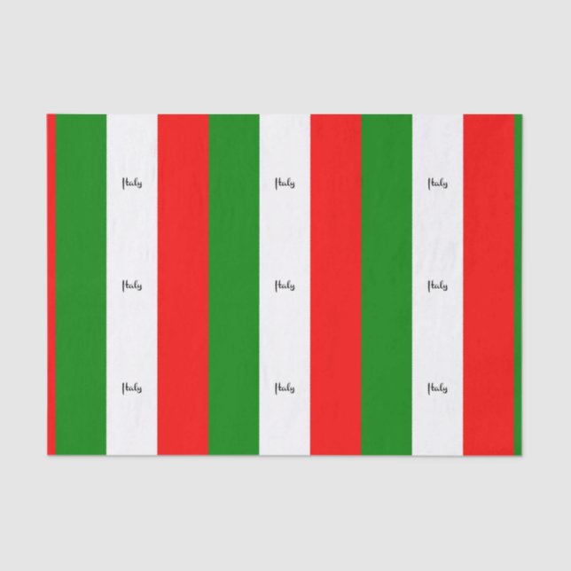 Papel De Seda Bandeira da Itália (Frente )