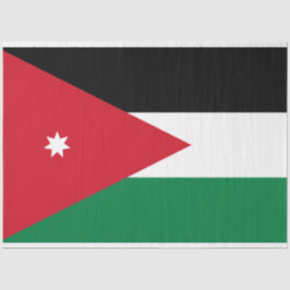 Papel De Seda Bandeira da Jordânia