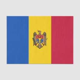 Papel De Seda Bandeira da Moldávia
