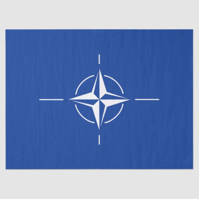 Papel De Seda bandeira da nato do Atlântico Norte Organização do (Frente )