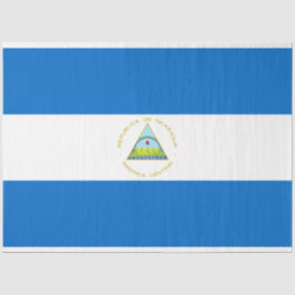 Papel De Seda Bandeira da Nicarágua