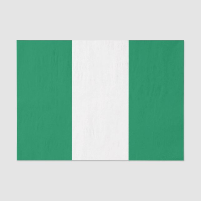 Papel De Seda Bandeira da Nigéria (Frente )