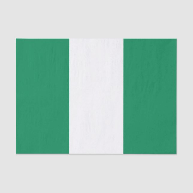 Papel De Seda Bandeira da Nigéria (Frente )