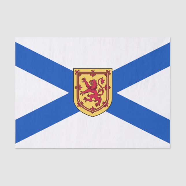 Papel De Seda Bandeira da Nova Escócia (Província do Canadá) (Frente )