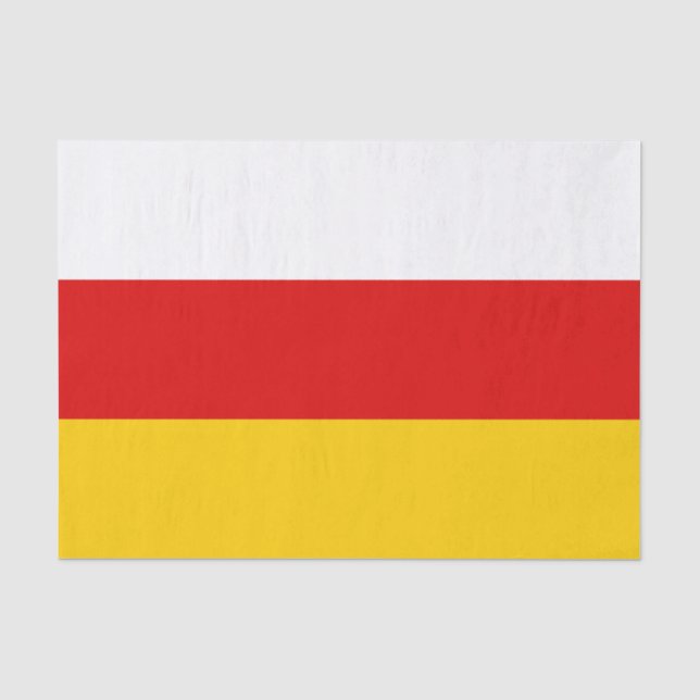 Papel De Seda Bandeira da Ossétia do Sul (Frente )