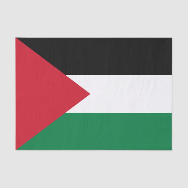 Papel De Seda Bandeira da Palestina (Frente )