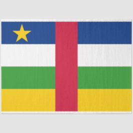 Papel De Seda Bandeira da República Centro-Africana (RCA)