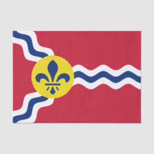 Papel De Seda Bandeira da Rua Louis, Missouri