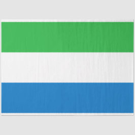 Papel De Seda Bandeira da Serra Leoa