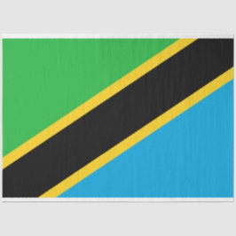 Papel De Seda Bandeira da Tanzânia