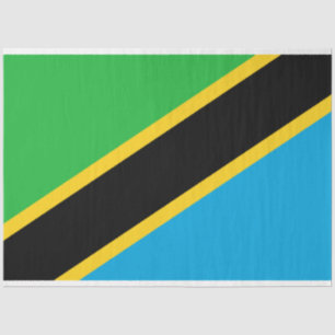Papel De Seda Bandeira da Tanzânia