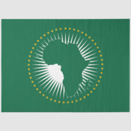 Papel De Seda Bandeira da União Africana (África) (Panáfrica)