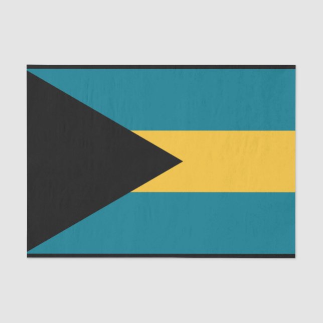 Papel De Seda Bandeira das Baamas (Frente )