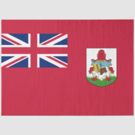 Papel De Seda Bandeira das Bermudas (Bermudiano) (Ilhas Caribes)
