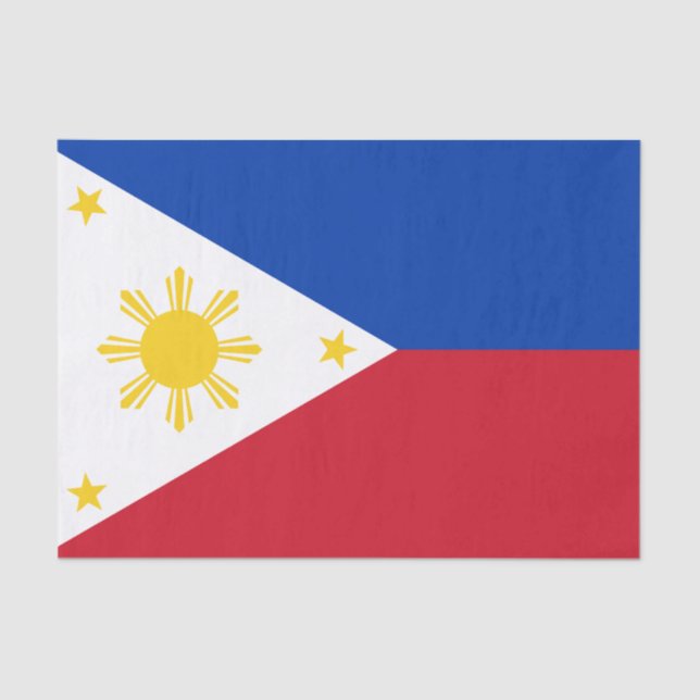 Papel De Seda Bandeira das Filipinas (Frente )