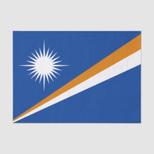 Papel De Seda Bandeira das Ilhas Marshall