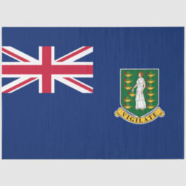 Papel De Seda Bandeira das Ilhas Virgens Britânicas (BVI)