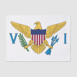 Papel De Seda Bandeira das Ilhas Virgens dos Estados Unidos