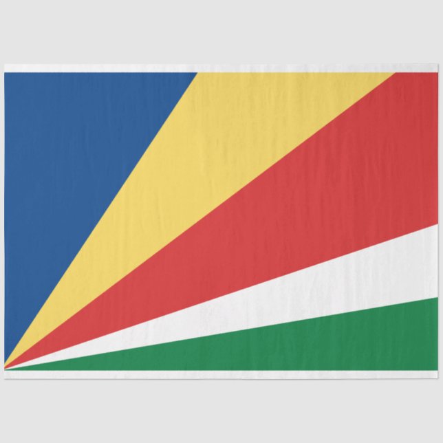 Papel De Seda Bandeira das Seychelles (Frente )