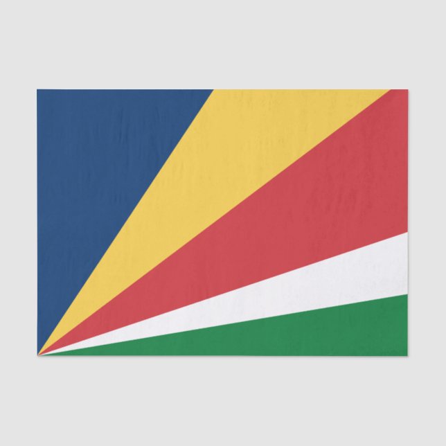 Papel De Seda Bandeira das Seychelles (Frente )