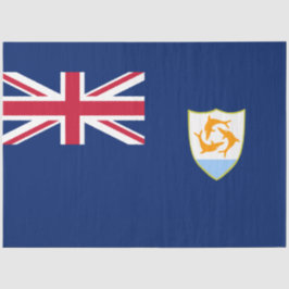 Papel De Seda Bandeira de Anguilla (Caribe)