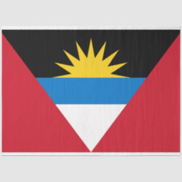 Papel De Seda Bandeira de Antígua e Barbuda