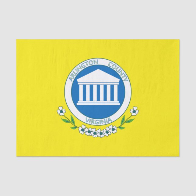 Papel De Seda Bandeira de Arlington (Virgínia) (Frente )