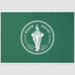 Papel De Seda Bandeira de Bangkok (Cidade da Capital Tailandesa)