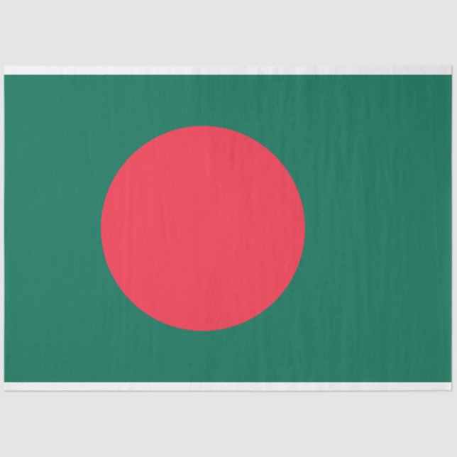 Papel De Seda Bandeira de Bangladesh (Frente )