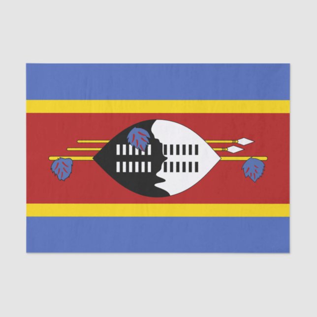 Papel De Seda Bandeira de Essuatíni (Frente )