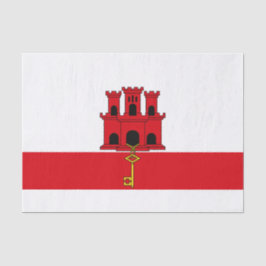 Papel De Seda Bandeira de Gibraltar
