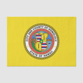 Papel De Seda Bandeira de Honolulu (Havaí)