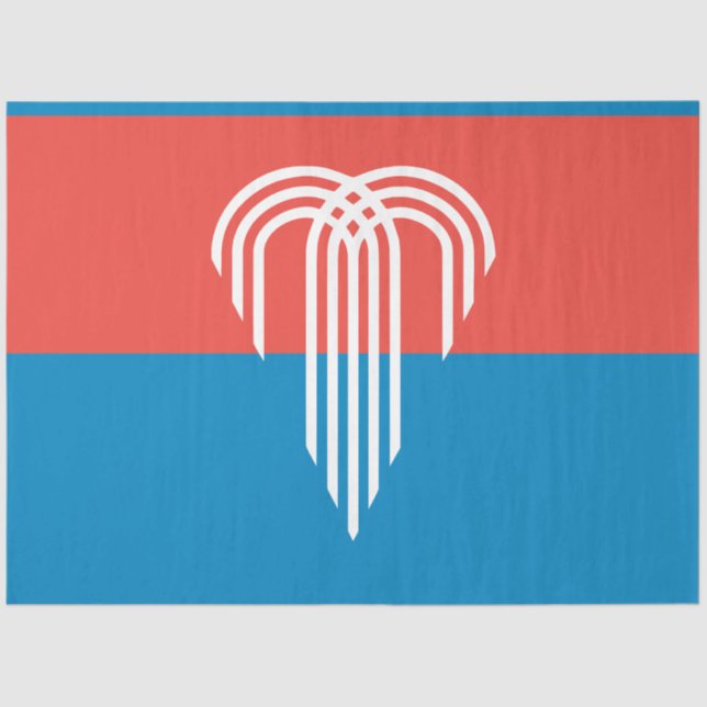 Papel De Seda Bandeira de Kansas City (Missouri) (Frente )