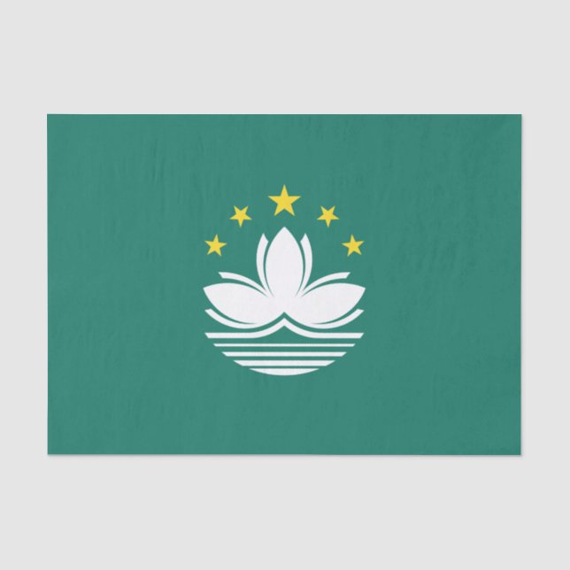 Papel De Seda Bandeira de Macau (região chinesa) (Frente )