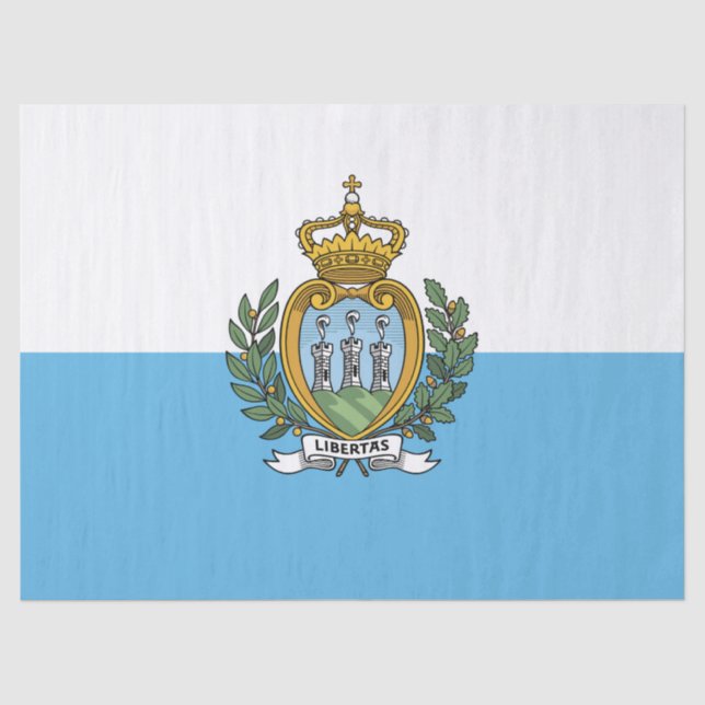 Papel De Seda Bandeira de São Marino (Frente )