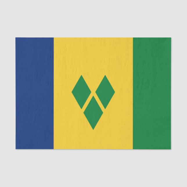 Papel De Seda Bandeira de São Vicente (Frente )