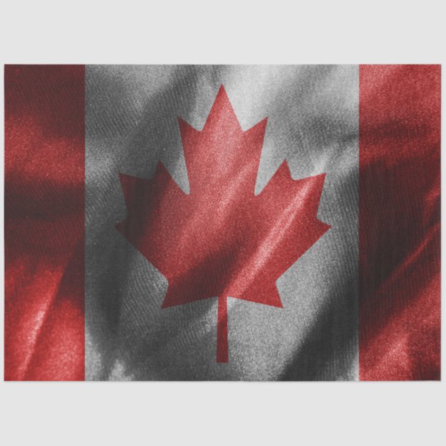 Papel De Seda Bandeira de seda do Canadá (Frente )