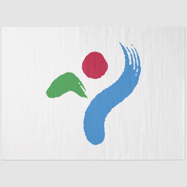 Papel De Seda Bandeira de Seul (Coreia do Sul) (Frente )